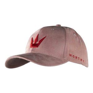 WORTHY SUEDE CROWN DAD HAT - PINK